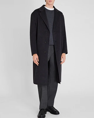 Capsule Relaxed Single-Breasted Wool Coat