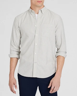 Long-Sleeve Striped Oxford Shirt