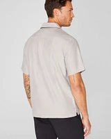 Short Sleeve Camp Collar Oxford Shirt