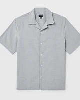 Short Sleeve Camp Collar Oxford Shirt