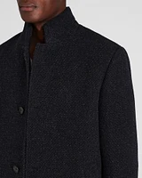 Loukas Patterned Funnel Neck Coat