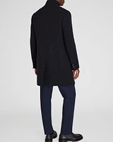 Loukas Patterned Funnel Neck Coat