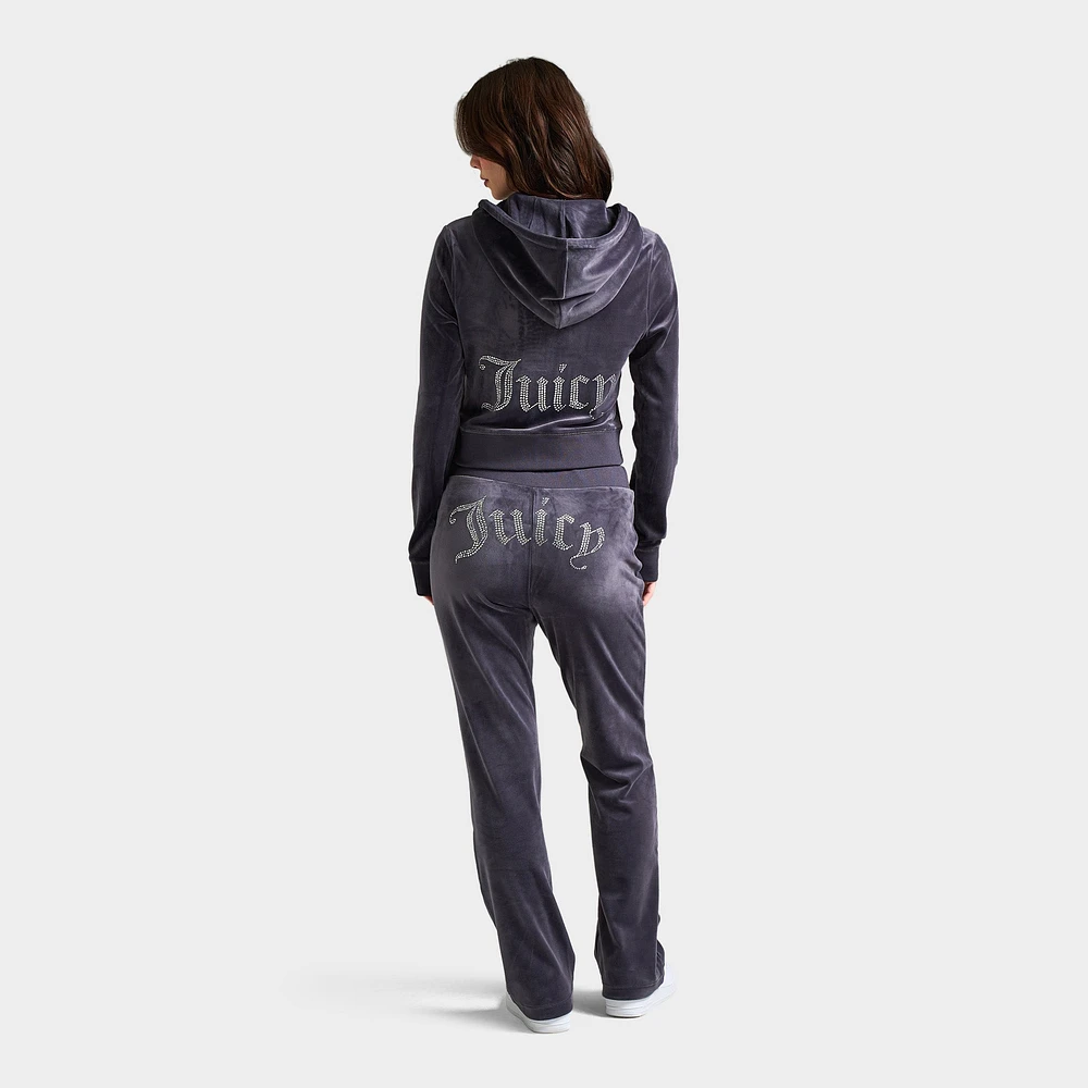 Juicy Couture Women's OG Bling Hoodie / Titanium