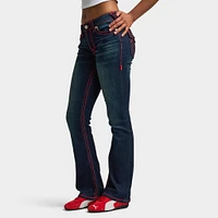 True Religion Women's Rhinestone Becca Boot Supt / Indigo Twilight