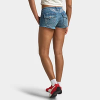 True Religion Women's Wing Joey Cut Off Flap Big T / Gahan