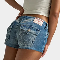 True Religion Women's Wing Joey Cut Off Flap Big T / Gahan