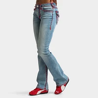 True Religion Women's Becca Midrise Bootcut Flap Super T / Nominated