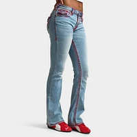 True Religion Women's Becca Midrise Bootcut Flap Super T / Nominated