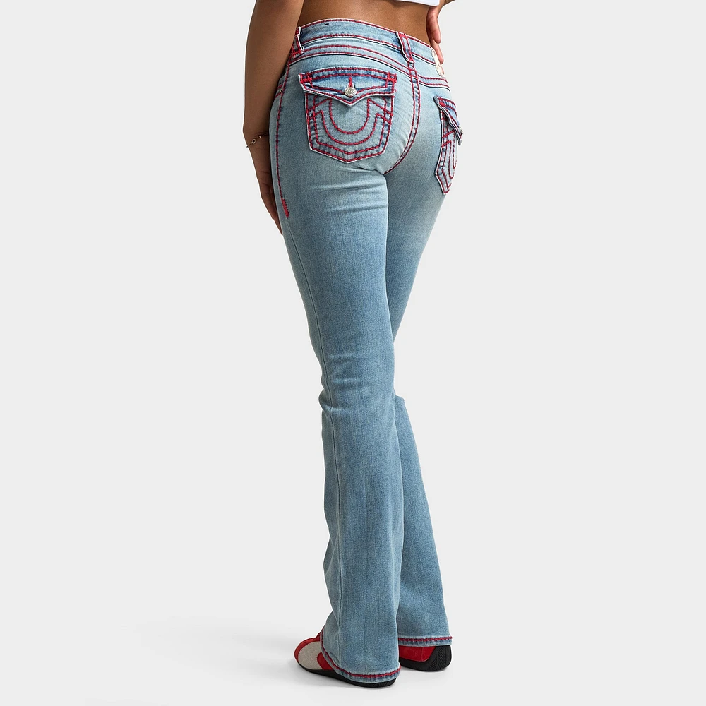 True Religion Women's Becca Midrise Bootcut Flap Super T / Nominated