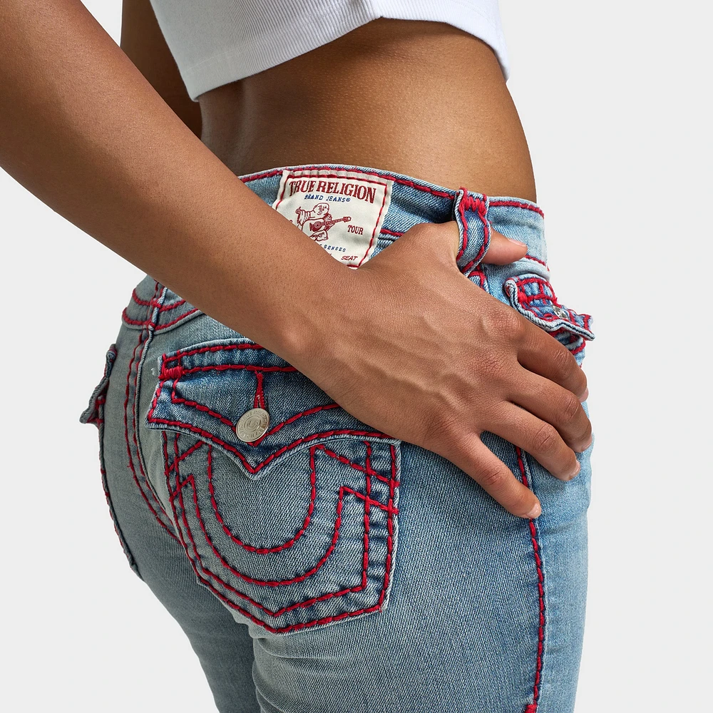True Religion Women's Becca Midrise Bootcut Flap Super T / Nominated