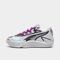 PUMA Juniors' Scoot Zeros II "Sterling" Feather Gray / Wild Berry