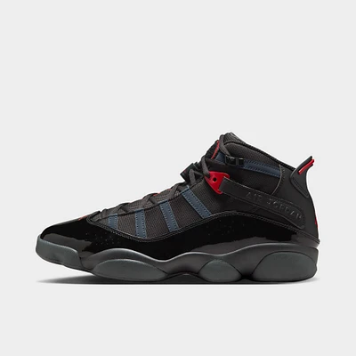 Jordan 6 Rings Black / Fire Red - Anthracite