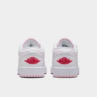 Jordan 1 Low GS Pink Foam / White - Fire Red