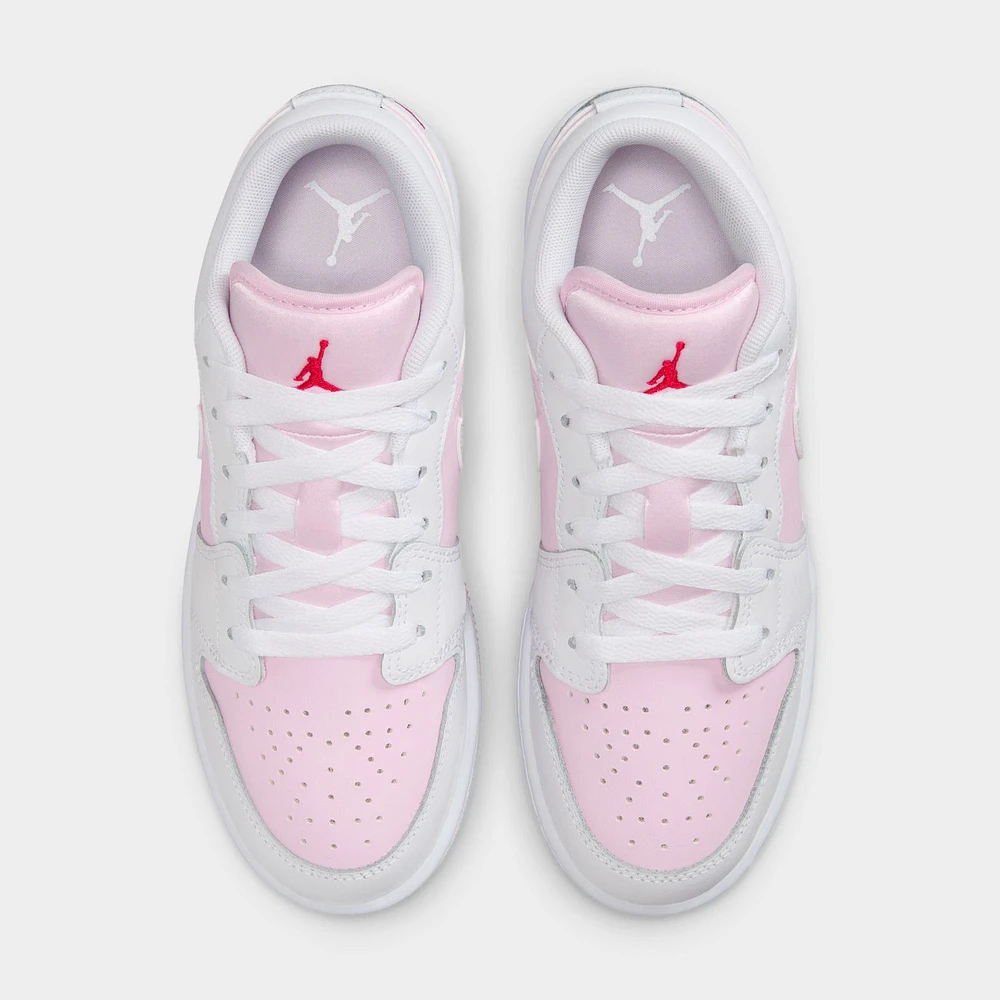 Jordan 1 Low GS Pink Foam / White - Fire Red