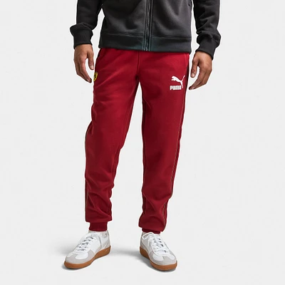 PUMA Ferrari Race Iconic T7 Track Pants Intense Red / Speed Yellow