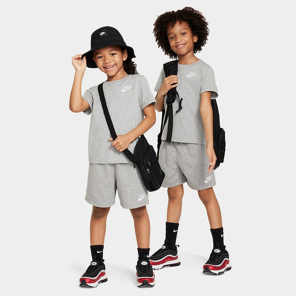 Nike Sportswear Childs' Club Knit Shorts Set / Grey Heather