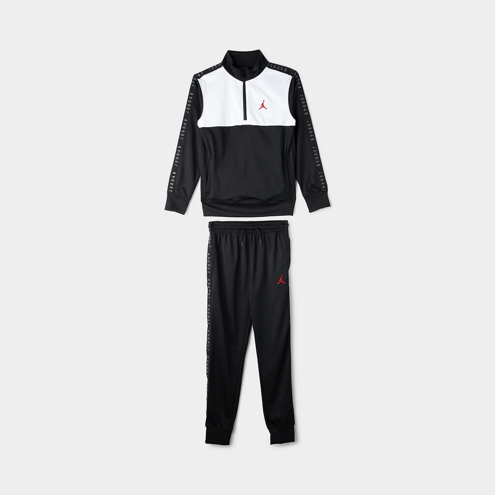 Jordan Junior Boys' Colourblock Tricot Jumpman Set / Black