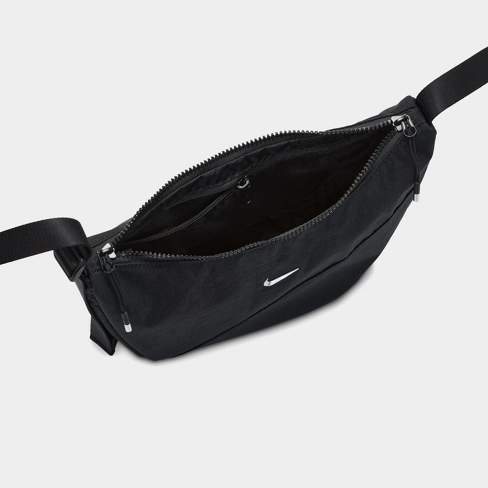 Nike Aura Crescent Crossbody Bag Black / Matte Silver