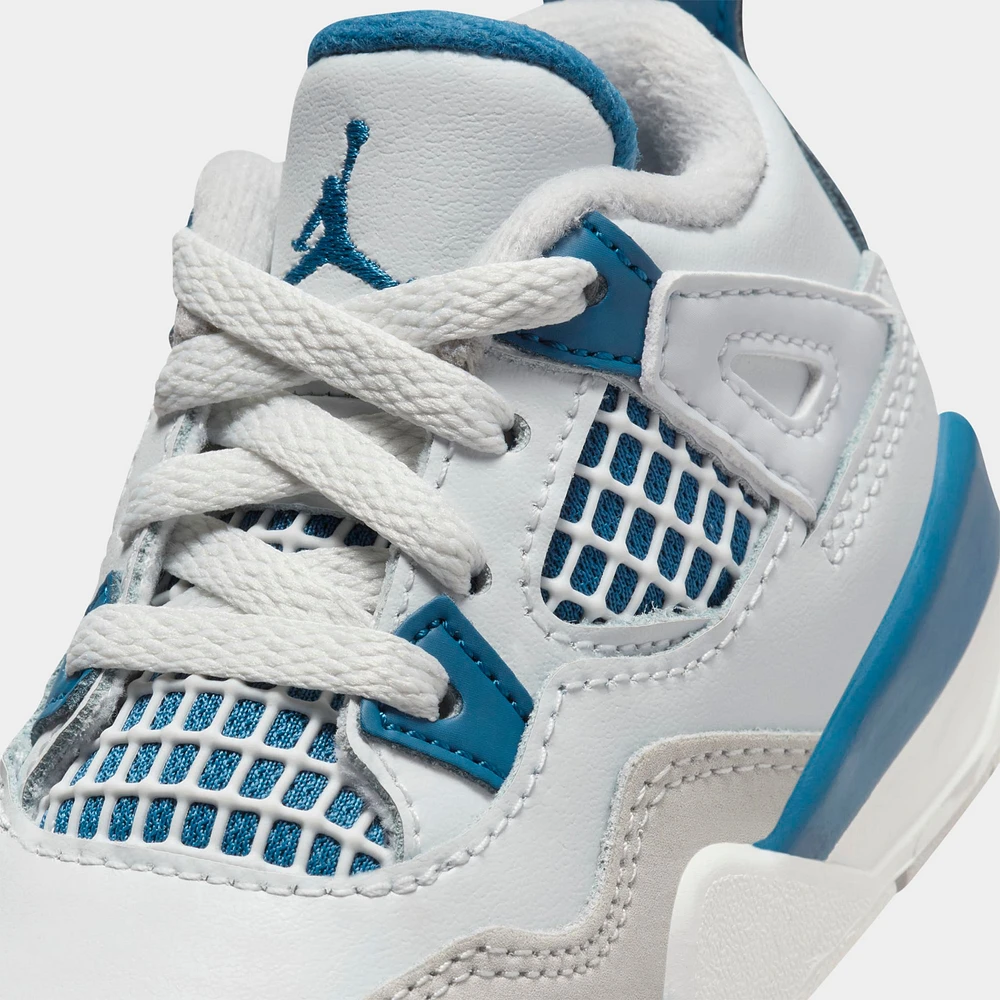 Jordan 4 Retro TD White /  Industrial Blue - Neutral Grey