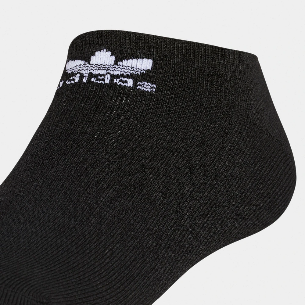 adidas Originals Trefoil No Show Socks (6 Pack) Black / White