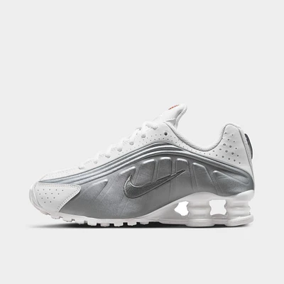 Nike Shox R4 GS White / Metallic Silver
