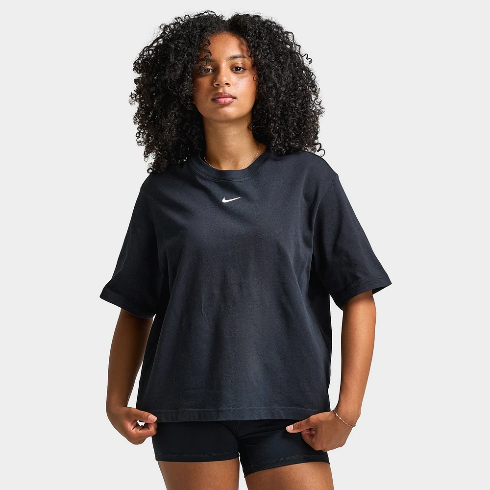 Nike Sportswear Women's Essential Boxy T-Shirt Black / White
