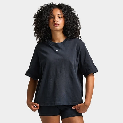Nike Sportswear Women's Essential Boxy T-Shirt Black / White