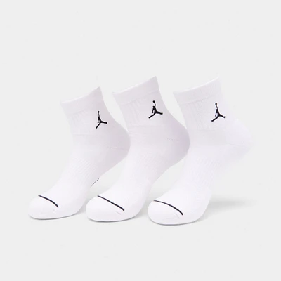 Jordan Everyday Ankle Socks (3 Pack) White / Black