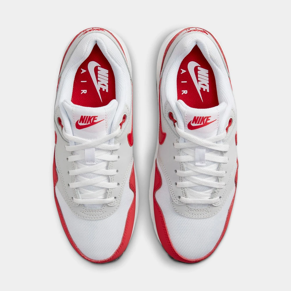 Nike Air Max 1 GS Neutral Grey / University Red - White
