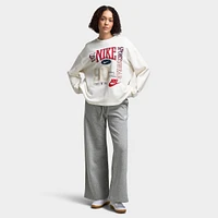 Nike Sportswear Women's Club Fleece Wide-Leg Sweatpants Dark