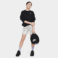 Nike Junior Girls' Club Fleece Oversized Crewneck / Black