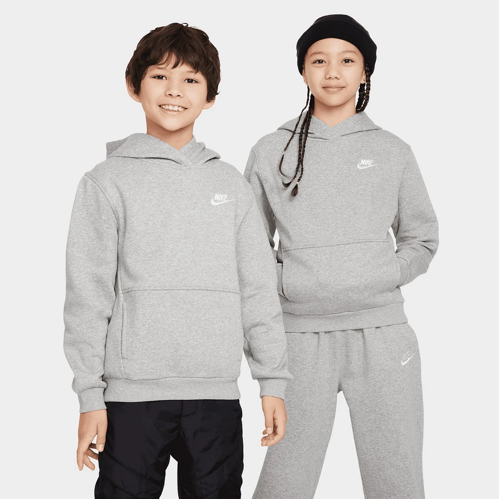 Nike Sportswear Juniors' Club Fleece PO Hoodie/DkGreyHeather
