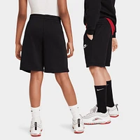 Nike Sportswear Juniors' Club Fleece Shorts Black / White