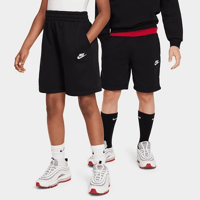 Nike Sportswear Juniors' Club Fleece Shorts Black / White
