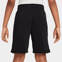 Nike Sportswear Juniors' Club Fleece Shorts Black / White