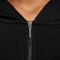 Nike Women's Loose Full-Zip French Terry Hoodie Black / Sail