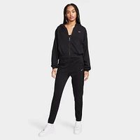 Nike Women's Loose Full-Zip French Terry Hoodie Black / Sail