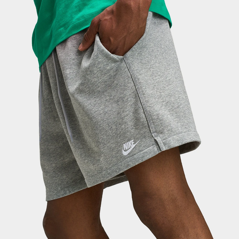 Nike Club French Terry Flow Shorts Dark Grey Heather / Lt Sm