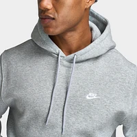 Nike Club Fleece Pullover Hoodie Dark Grey Heather / Light S