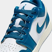 Jordan 1 Low GS White / Industrial Blue - Grey
