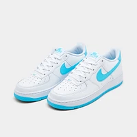 Nike Air Force 1 GS White / Aquarius Blue