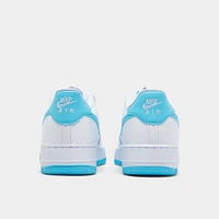 Nike Air Force 1 GS White / Aquarius Blue