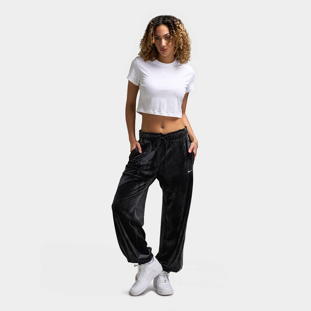 Nike Women's Sportswear Velour Jogger Black / Sail