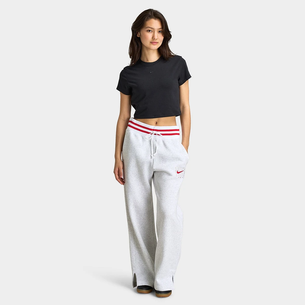 Nike Sportswear Women's Chill Knit Crop T-Shirt Black / Blac