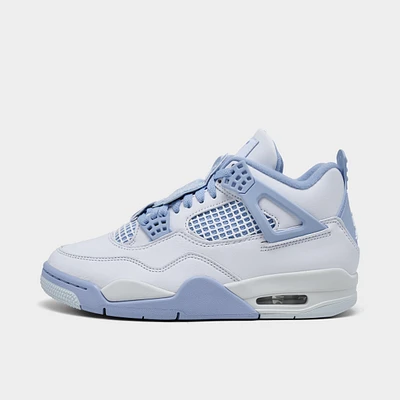 Jordan Women's 4 Retro White / Aluminum - Blue Tint
