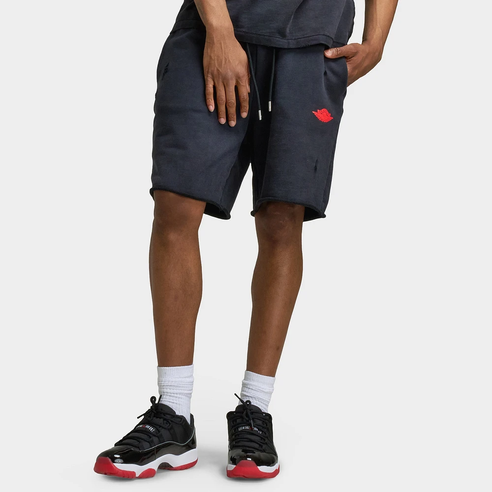 M J AIR JDN RAIR FLC SHORT BLACK / CHILE RED