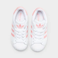 adidas Children's Superstar II White / Semi Pink Spark