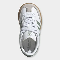 adidas Infants' Samba OG White / Silver Green - Gum