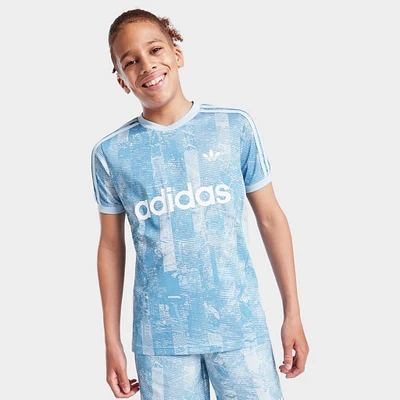 adidas Juniors' Tee Multicolor / Clear Sky