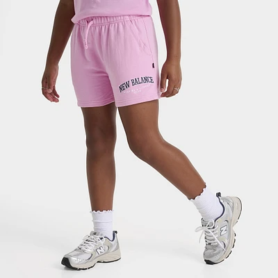 New Balance Junior Girls'Club Short Rose Sugar